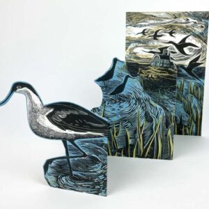 Avocets at Blackeney Die-Cut Card