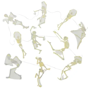 No 49 Dancing Skeletons Sewn Garland
