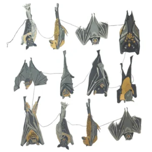 No 65 Bats Sewn Garland