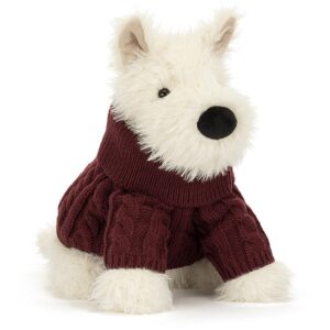 Jellycat Munro Scottie Dog 'Winter Jumper'